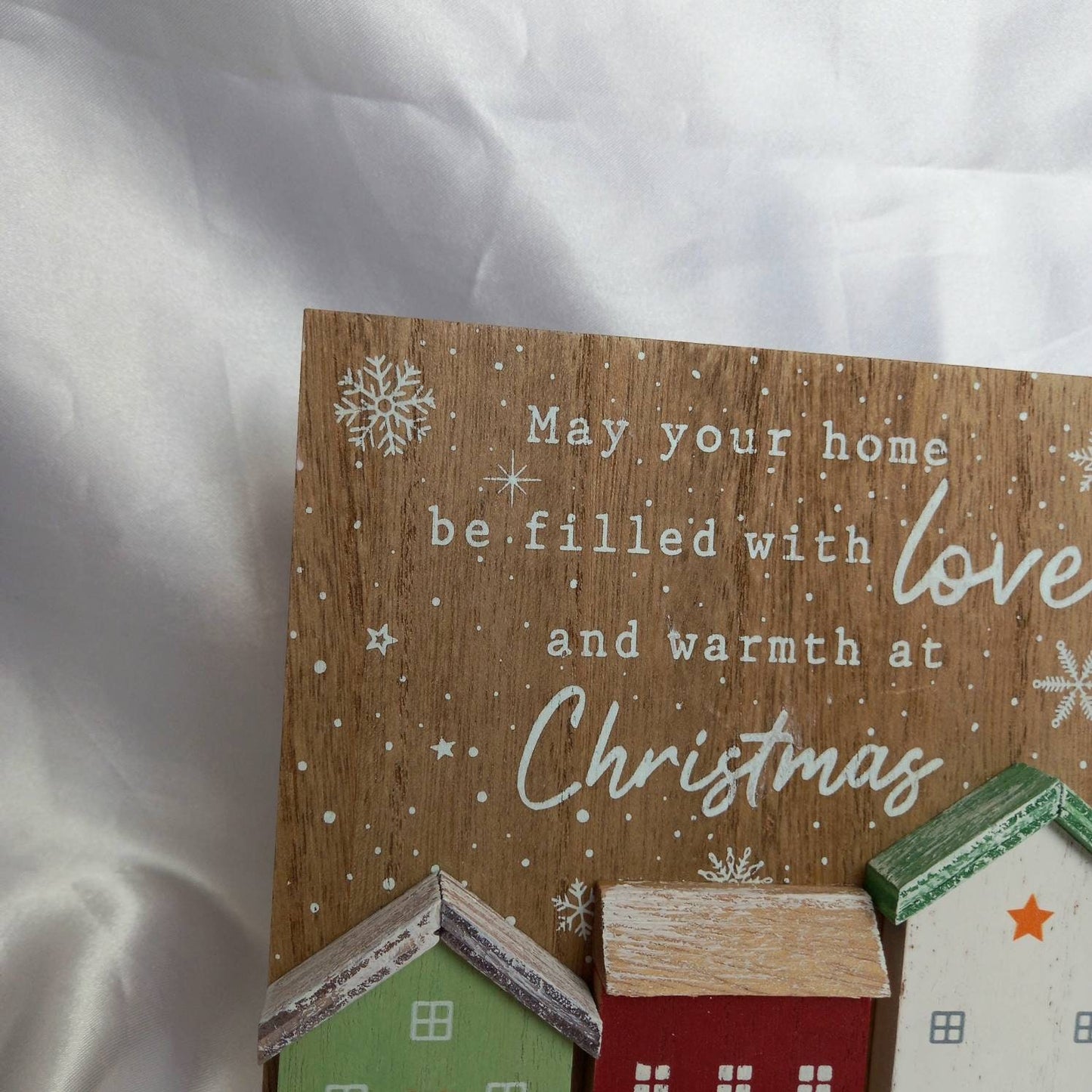 Wooden Christmas Decoration - Xmas Decoration In The UK,Wooden Christmas Decor,Christmas Gift,Wooden Christmas House,Christmas Quote