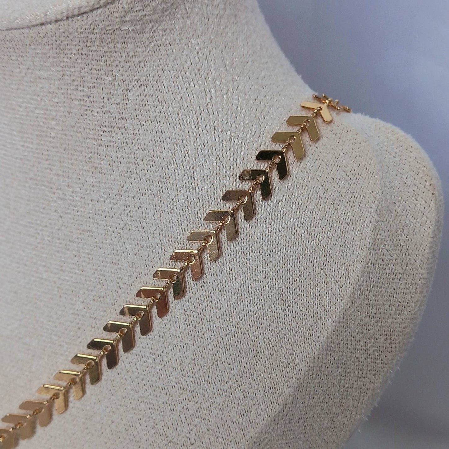 Gold Beaded Choker Necklace - Gold Necklaces,Green Beaded Necklaces,Green Necklace,Gold Jewellery In The UK,Gold Choker Necklaces In The UK