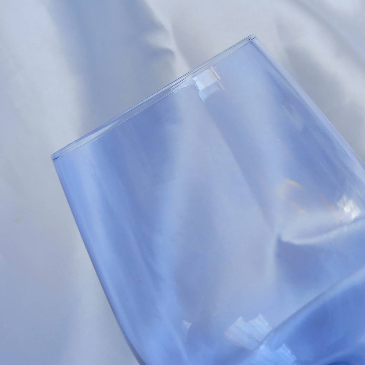 Blue Glass Tumbler - Summer Glasses,Blue Glasses,Summer Glassware,Gifts For Her,Colourful Glassware,Blue Glassware In The UK,Blue Tumblers