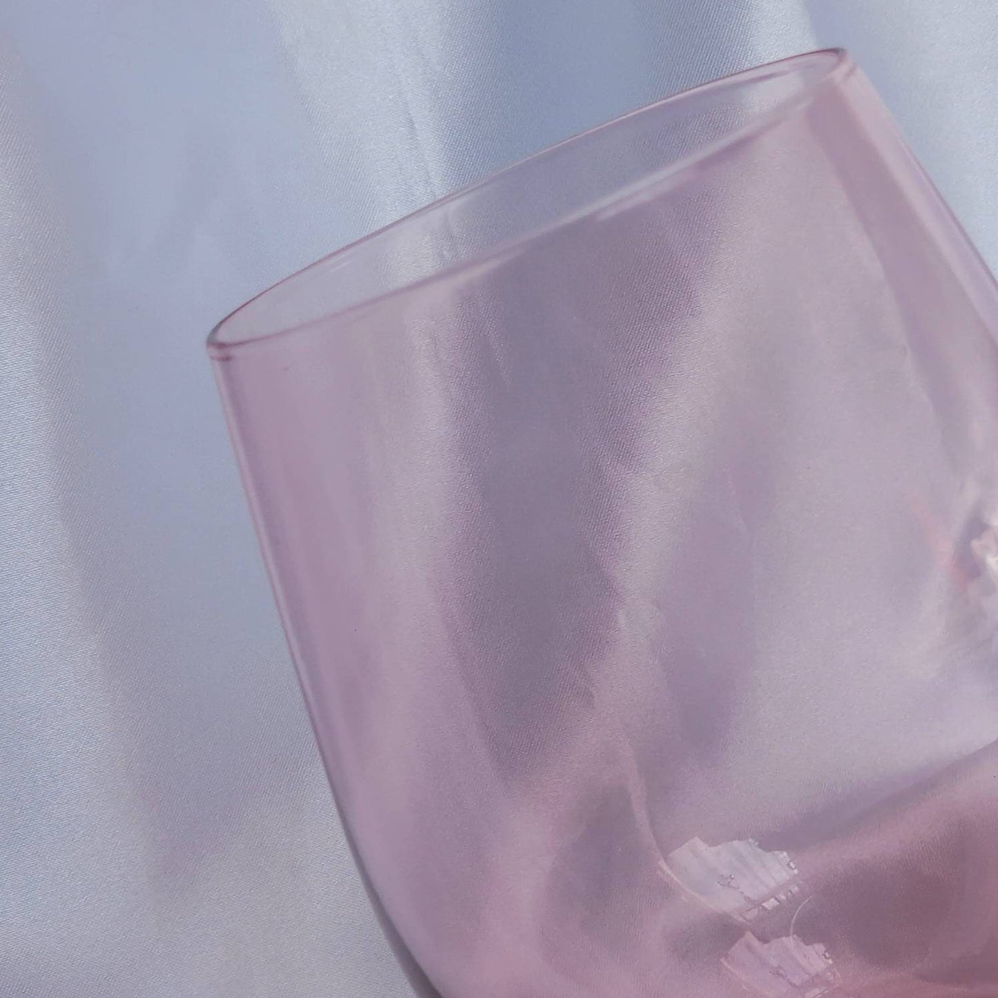 Pink Glass Tumbler - Summer Glasses, Pink Glasses,Summer Glassware,Gifts For Her,Colourful Glassware,Pink Glassware In The UK,Pink Tumblers