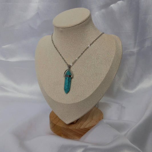 Silver & Blue Pendant Necklace - Blue Charm,Silver Necklaces In The UK,Blue Necklace,Silver Jewellery In The UK,Blue Jewellery In The UK