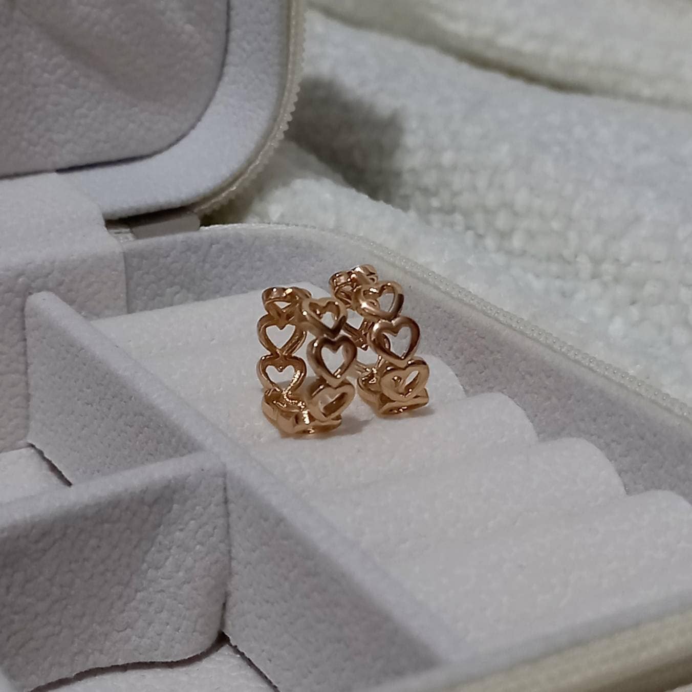 Gold Heart Hoop Earrings - Heart Earrings In The UK,Small Gold Hoops,Gold Jewellery In The UK,Gold Earrings In The UK,Retro Hoops,Hearts